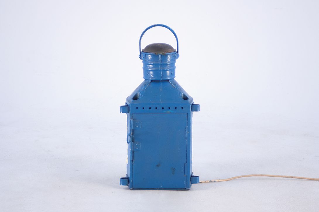 Foto Old Blue Sailor Lamp h50