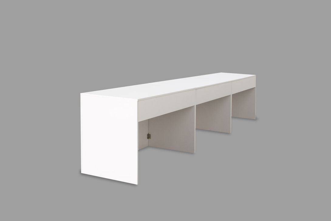 Foto Wooden Buffet Counter White h80x65x135cm