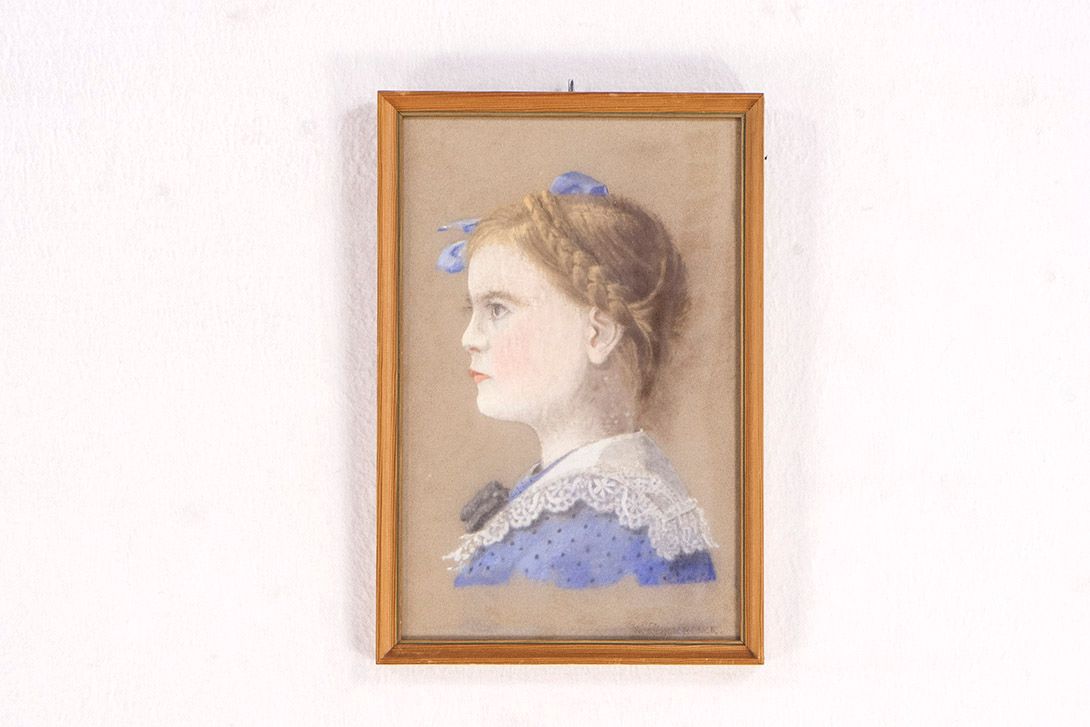 Foto Chalk Drawing Portrait of a Girl 1900 h37x26 26A9