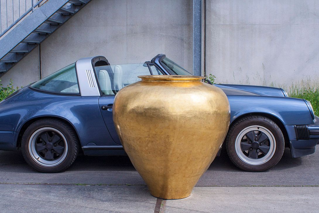 Foto Giant Golden Vase h110