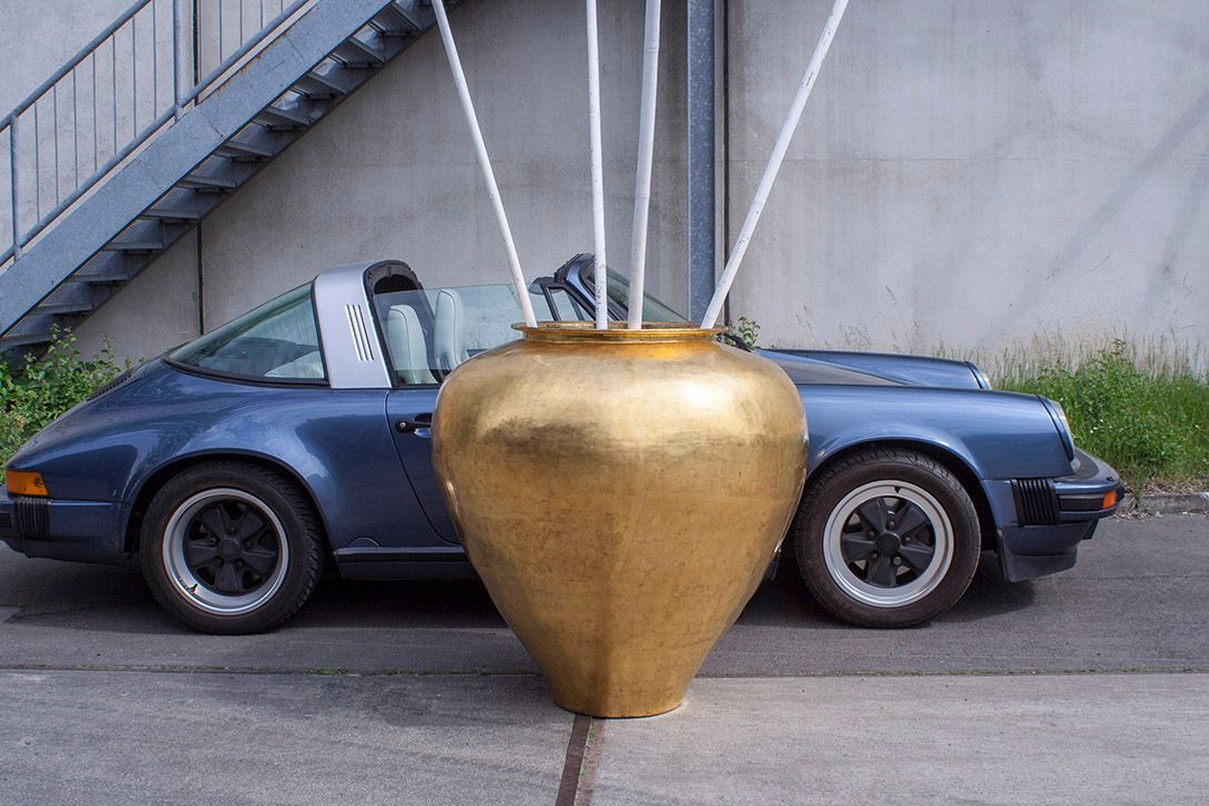 Foto Giant Golden Vase h110