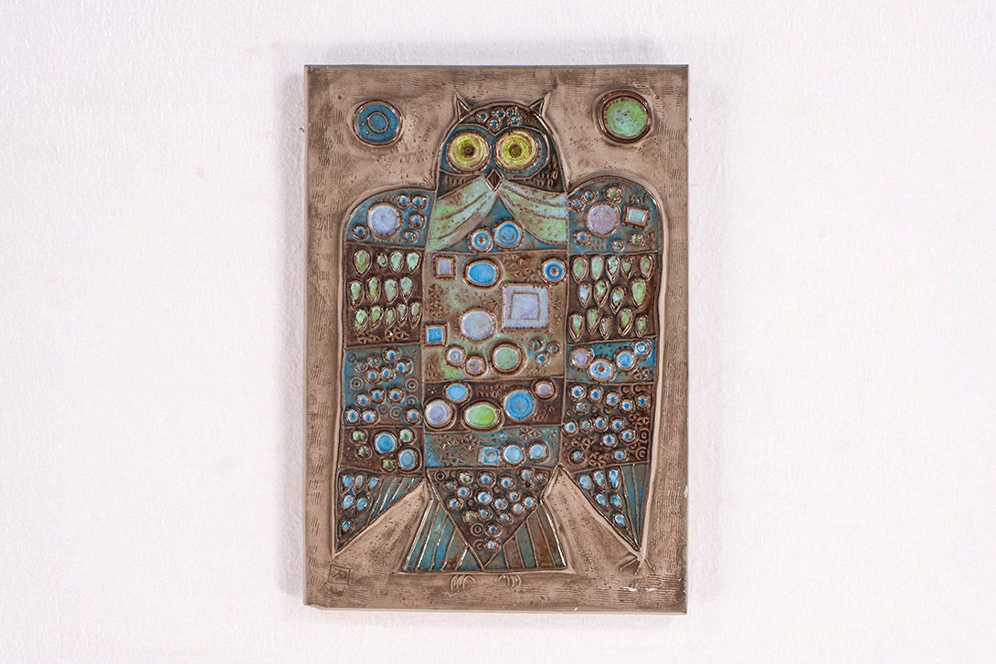Foto Clay Picture of an Owl h52x36 18E8