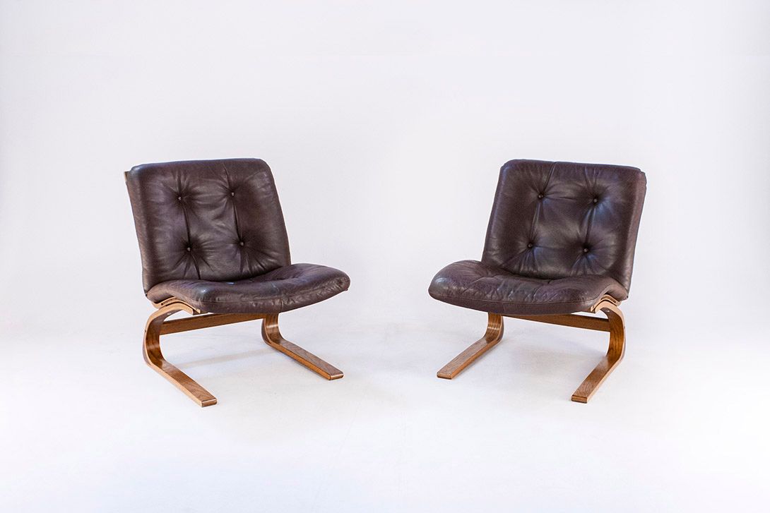 Foto Danish Modern Lounge Chair by Rykken of Norway 1970