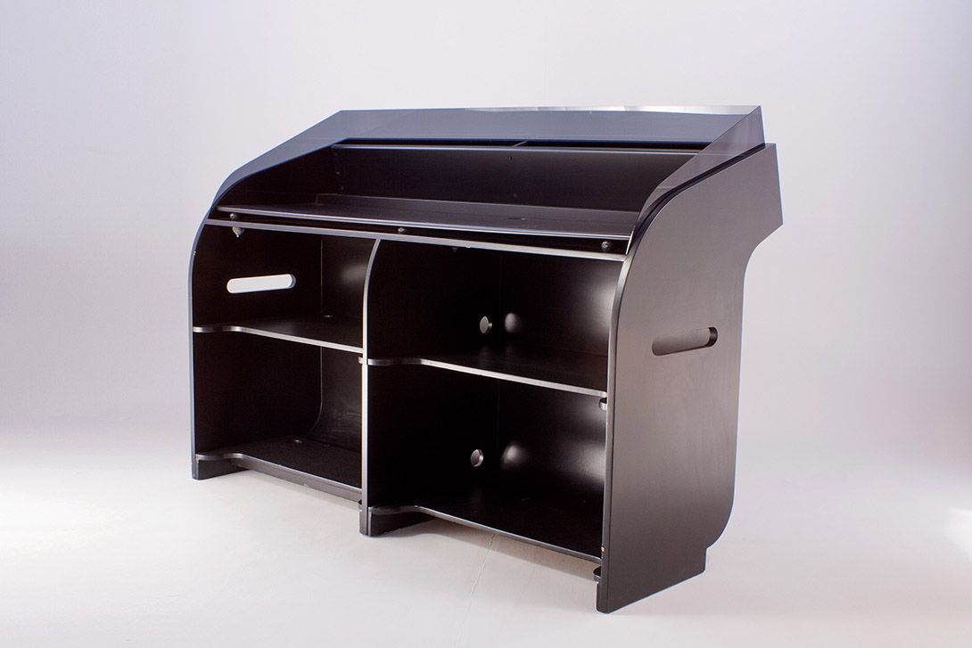 Foto Black DJ Desk h136x190x82 //