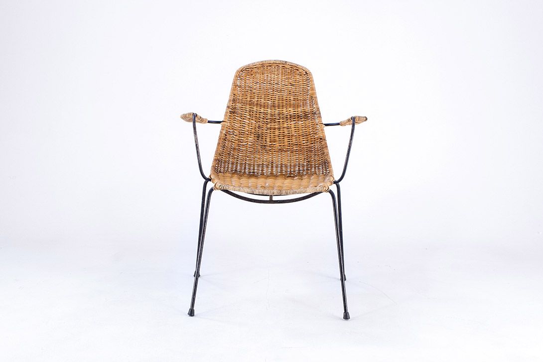 Foto Basket Armchair By Gian Franco Legler 1955