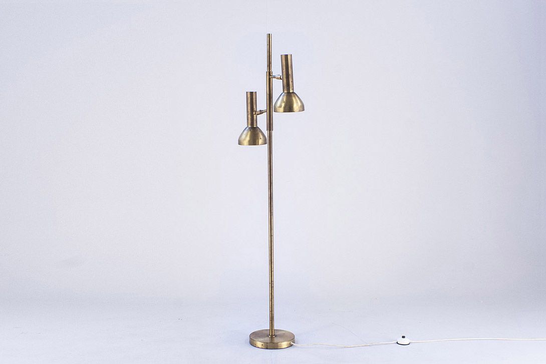 Foto Brass Floor Lamp with Spots Germany 1968 h147