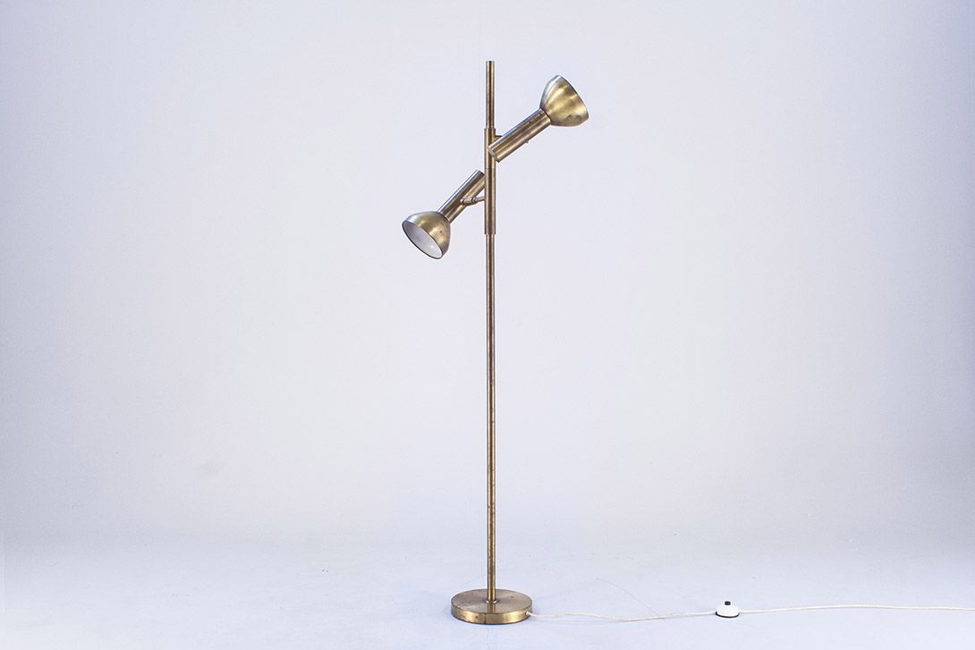 Foto Brass Floor Lamp with Spots Germany 1968 h147