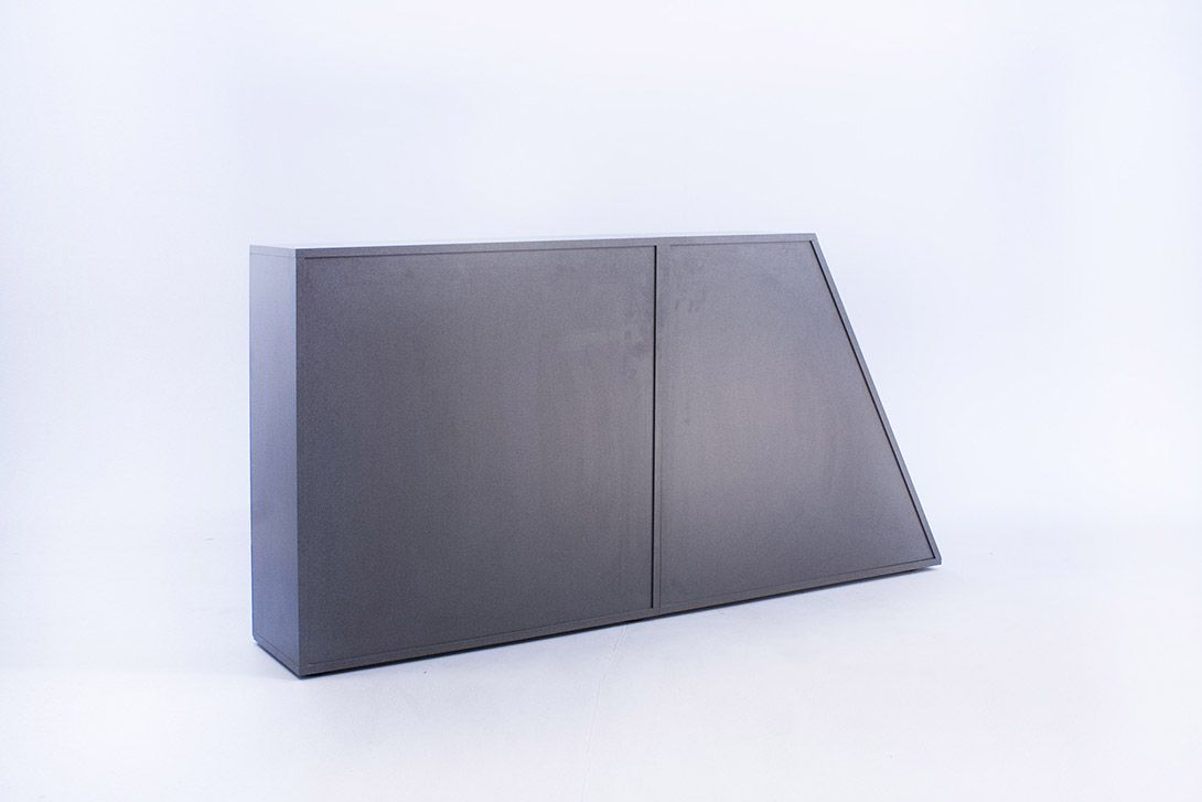 Foto Blue Memphis Shelf with Different Drawers Part A