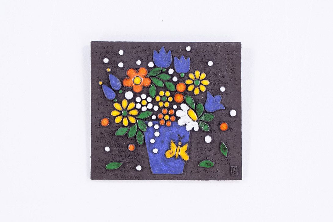 Foto Ceramic Picture of Flowers h29x33 23A5