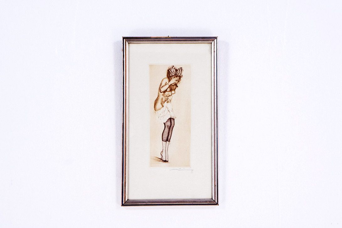 Foto Pinup Max Brünning Berlin 1920 h45x26