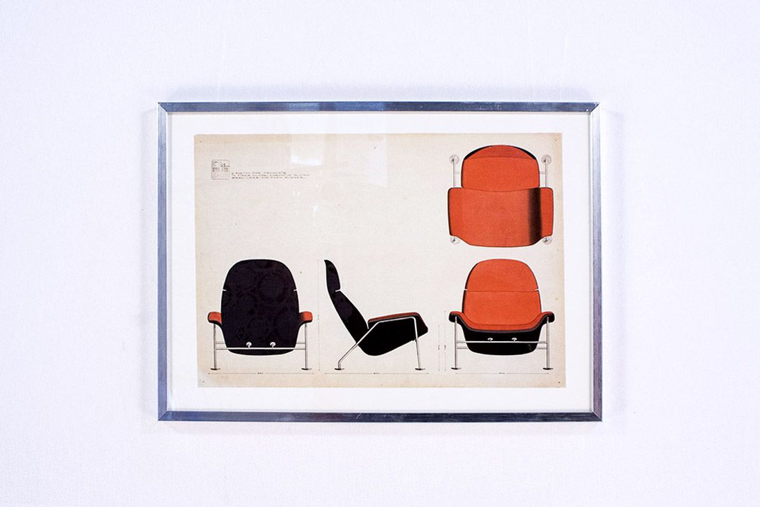 Foto Sketches of Finn Juhl Chairs h53x73 13C3