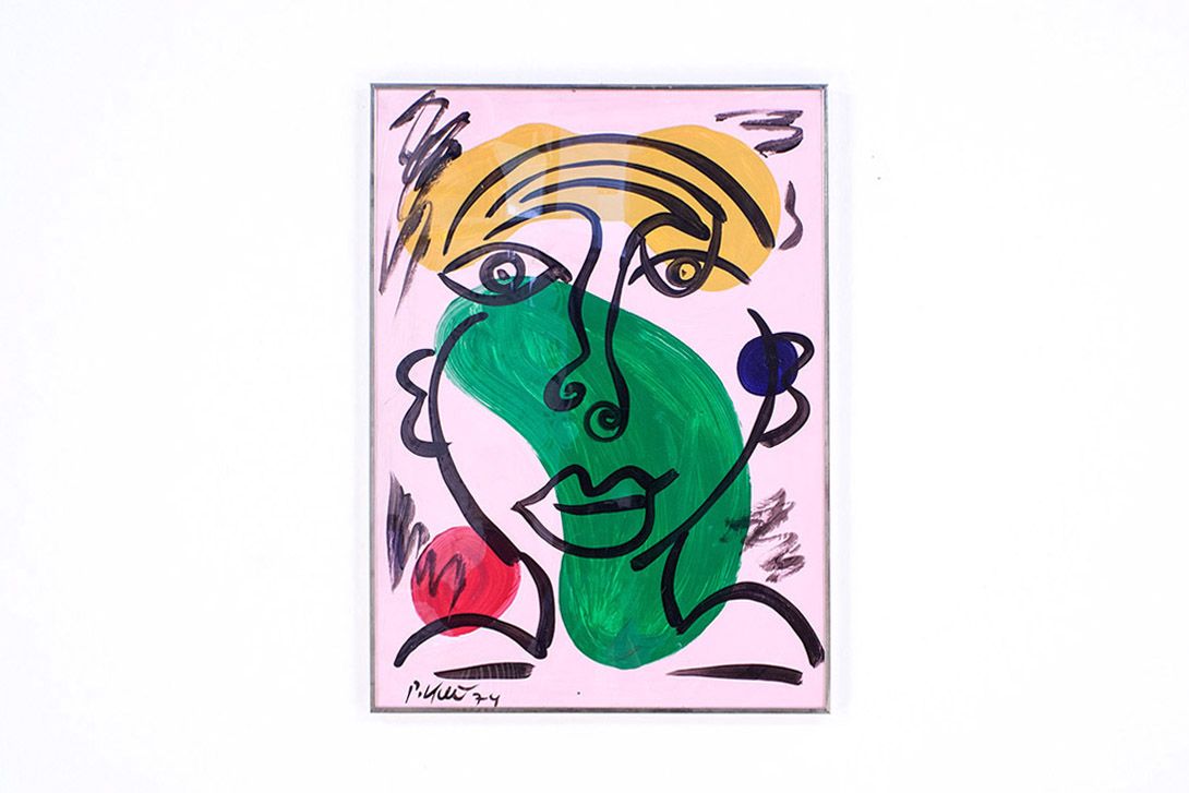Foto Abstract Painting 1974 by Peter Robert Keil 4 h70x50 9D10