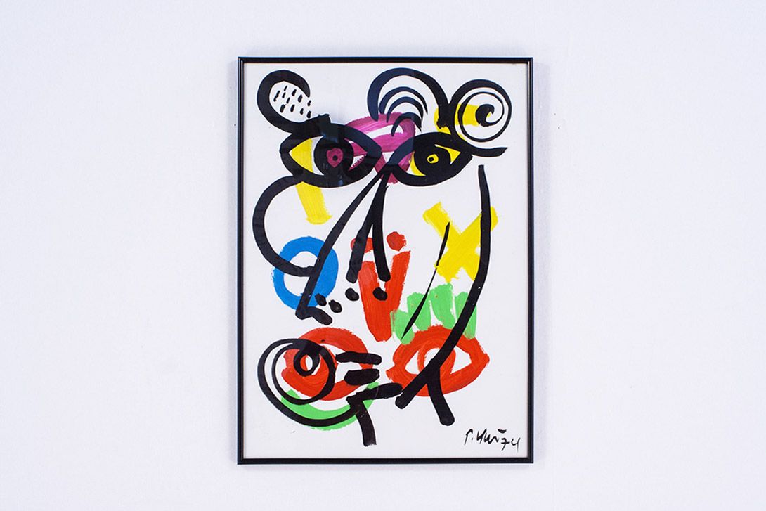 Foto Abstract Painting 1974 by Peter Robert Keil 9 h70x50 9D6