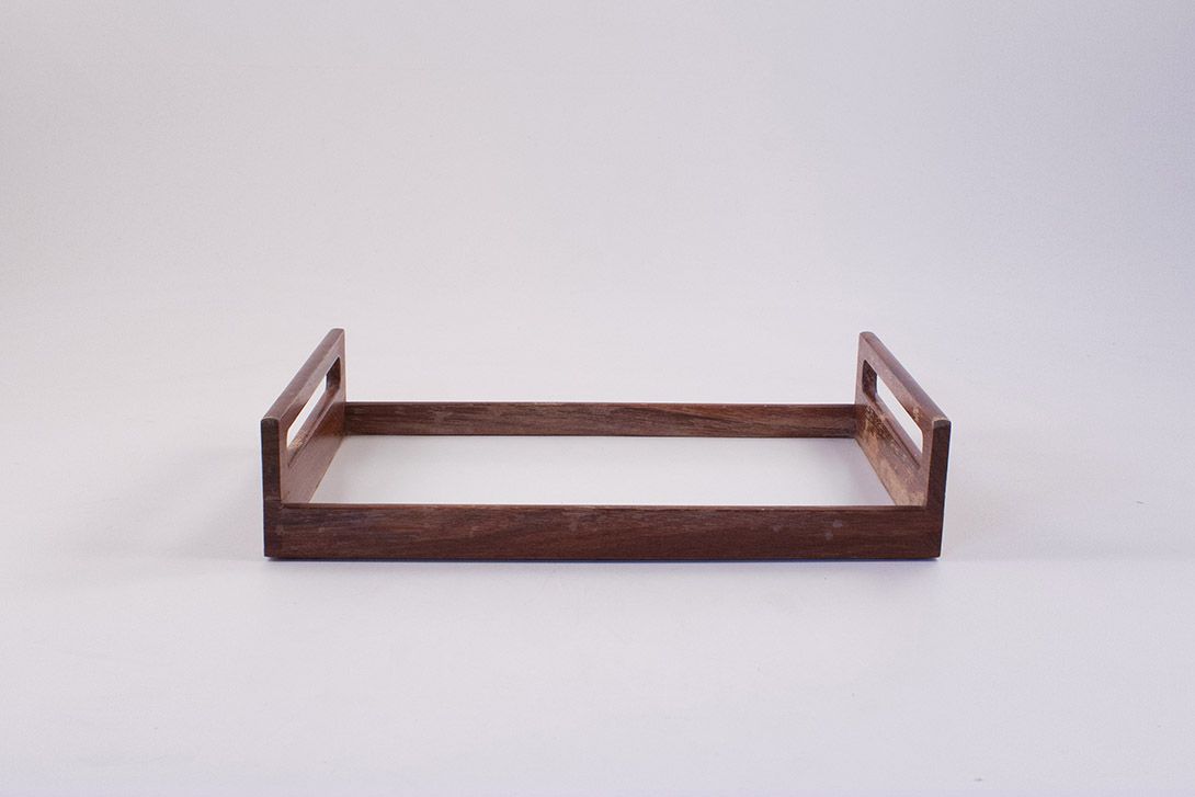 Foto Modern Teak Tray Denmark 1956