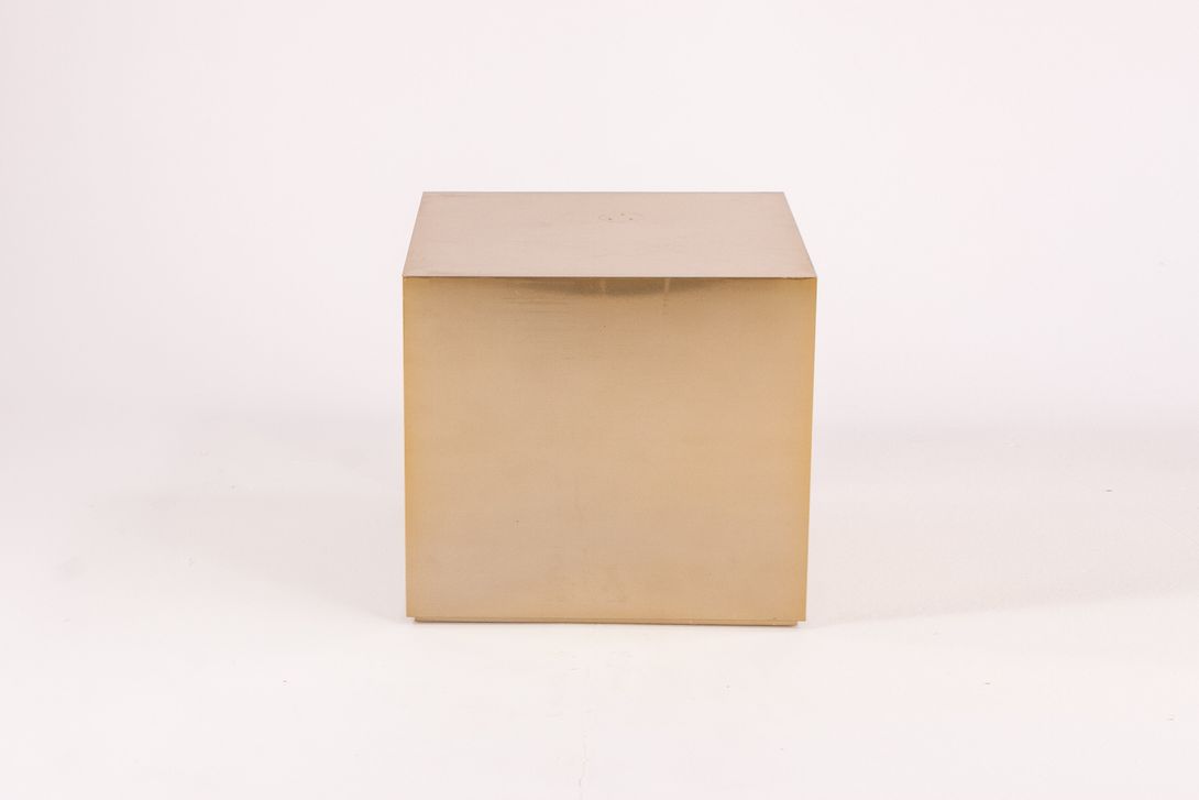 Foto Brass Cube Side Table h45x50x50