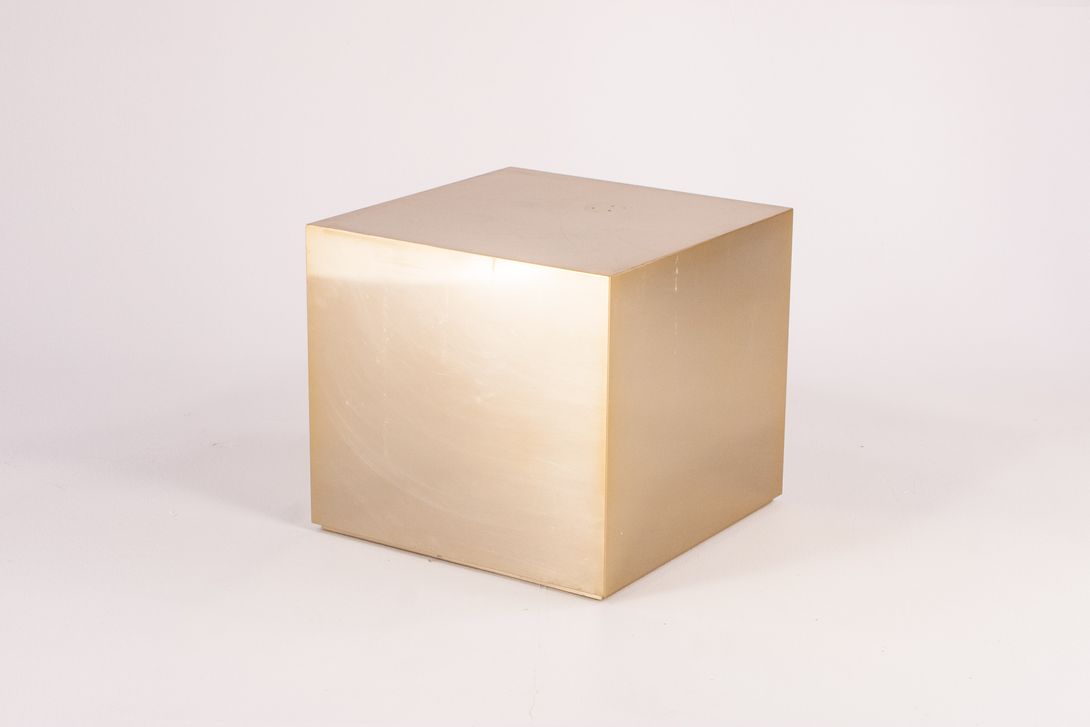 Foto Brass Cube Side Table h45x50x50