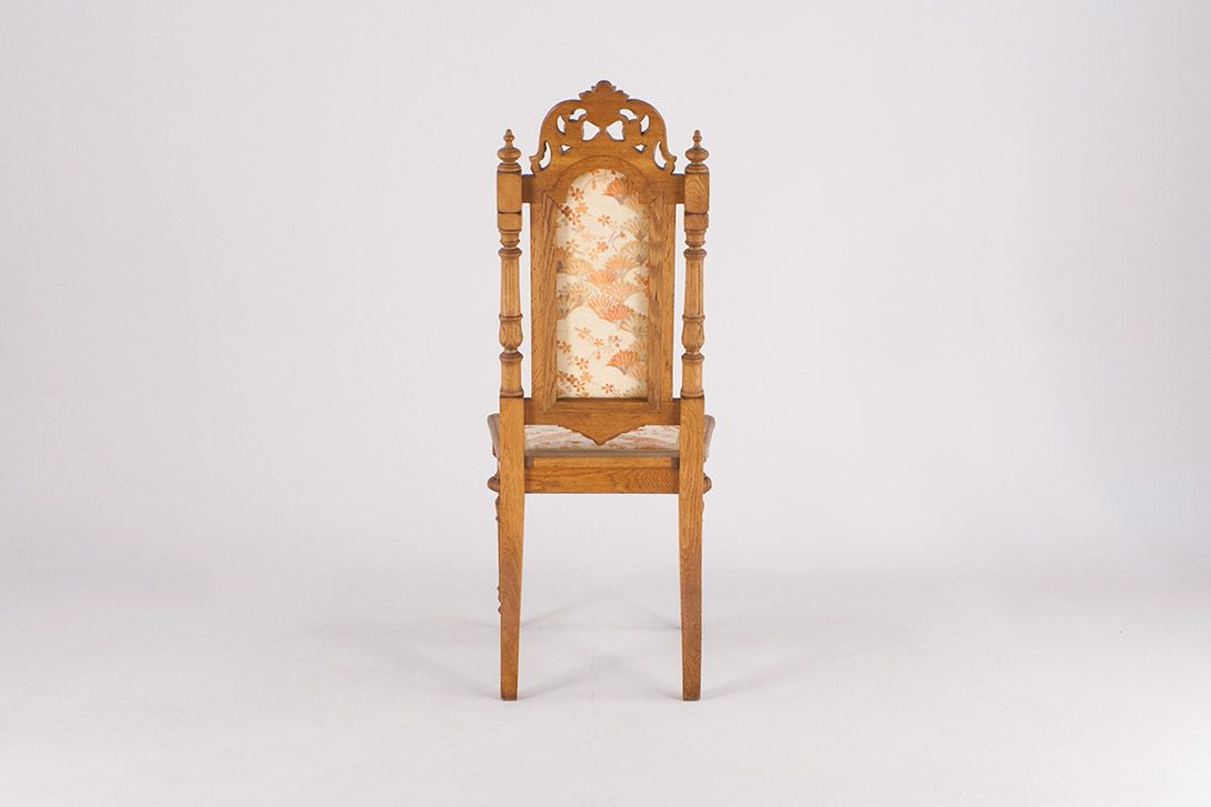 Foto Oak Carved Aristocratic Chair Wilhelminian Era