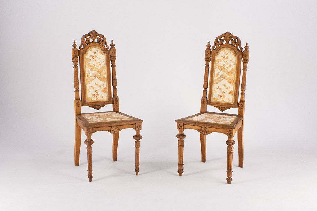 Foto Oak Carved Aristocratic Chair Wilhelminian Era