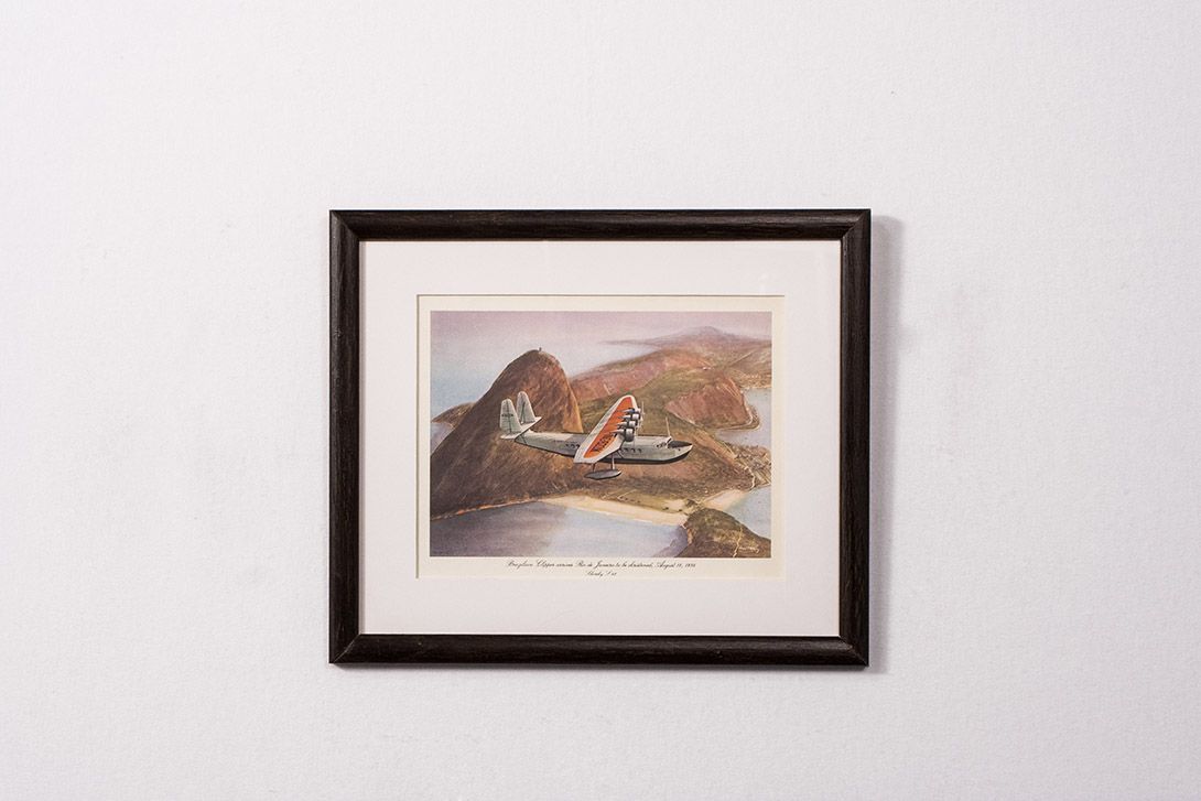 Foto Drawing of an Airplane over Brazilian Coast 1934 h33x40 13A2