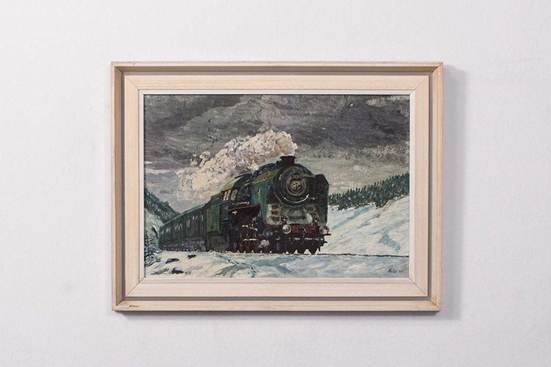 Foto Painting of a Locomotive 1917 h45x60 12C1