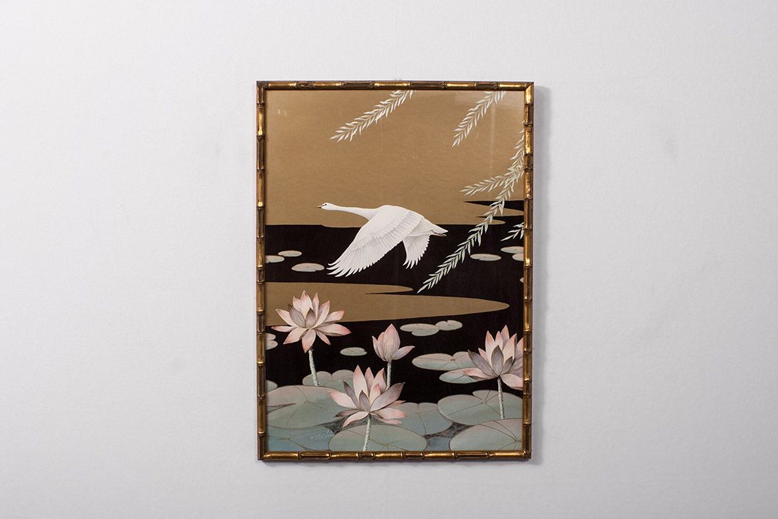 Foto Bali Painting Swan Over Sea h72x53 13D11