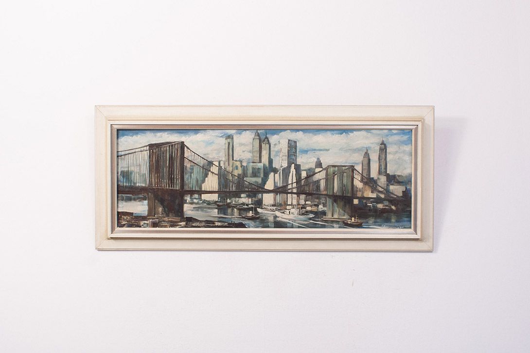 Foto Print of Painting of New York h50x115 12C7