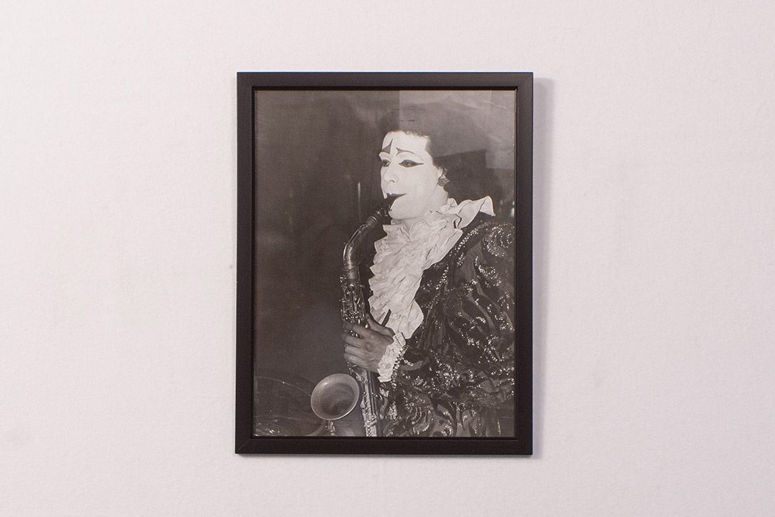 Foto Old Photo of a Saxophone Player h43x33 14B14