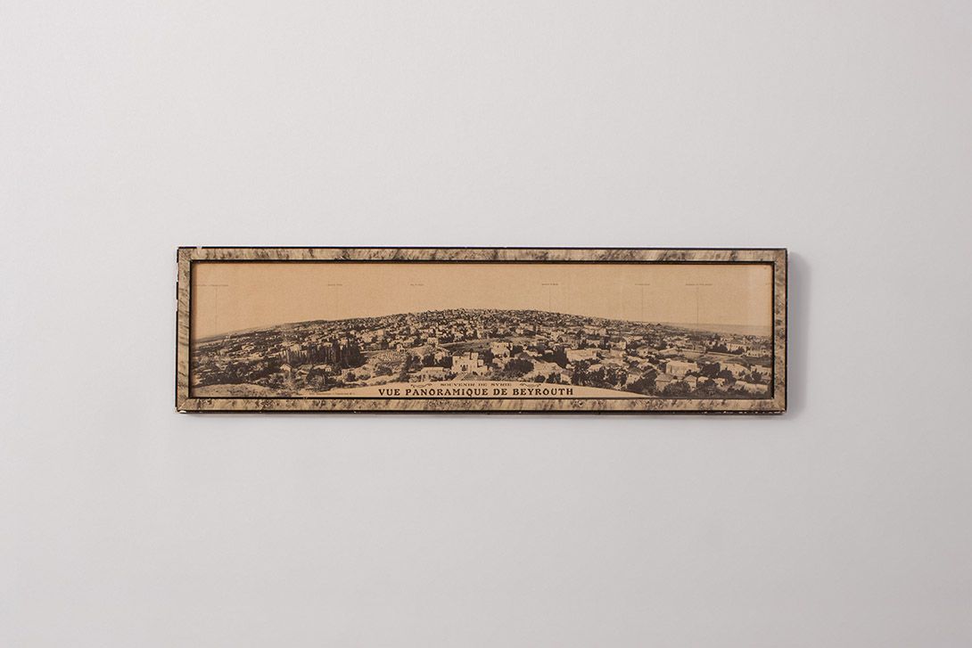 Foto Old Panorama Print of Beyrouth h16x60 15B12