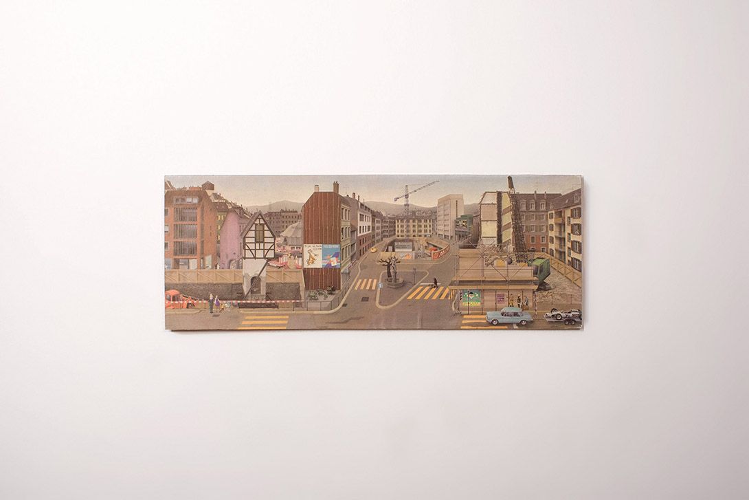 Foto Print of a City Landscape h31x86 16A4