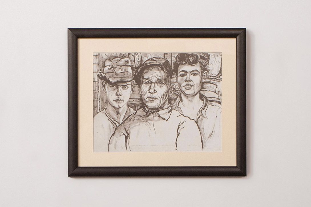 Foto Print of Three Men h33x41 16C8
