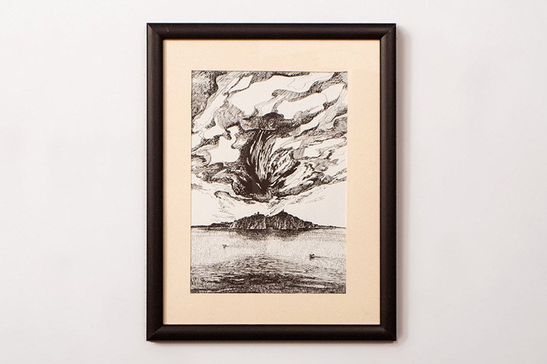 Foto Print of an Island h41x33 16C5