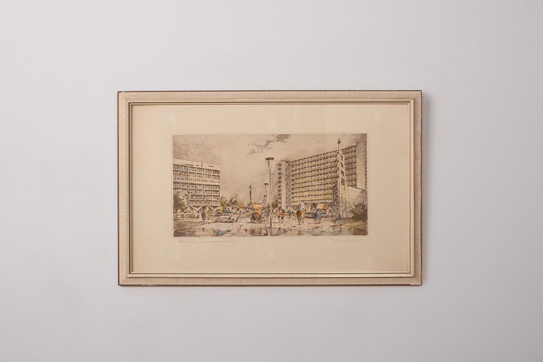 Foto Drawing of Berlin Hansaviertel h43x67 16D5