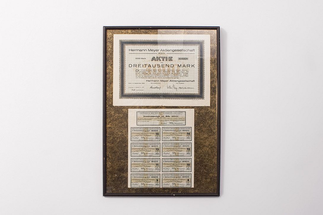 Foto Hermann Meyer Joint-Stock Company 3000 Mark Certificate h60x41 16D11
