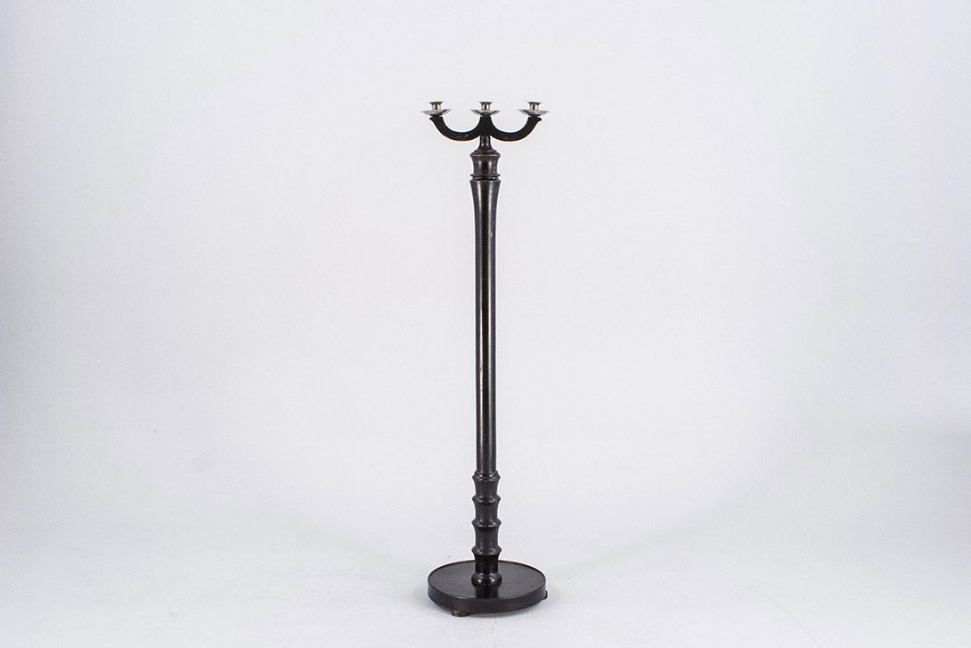 Foto High Wooden Candle Holder h135x34