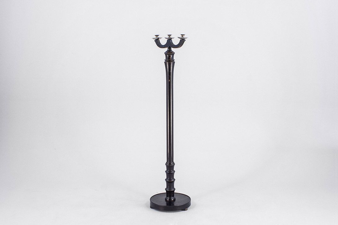 Foto High Wooden Candle Holder h135x34