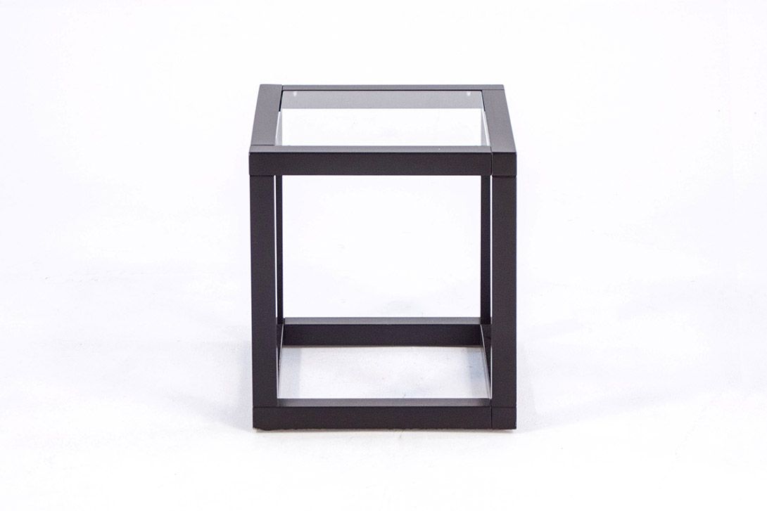Foto Modular Coffee Table Glass and Wood Part B h36x32x32