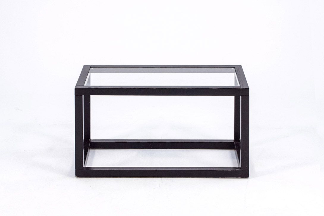 Foto Modular Coffee Table Glass and Wood Part C h36x64x32