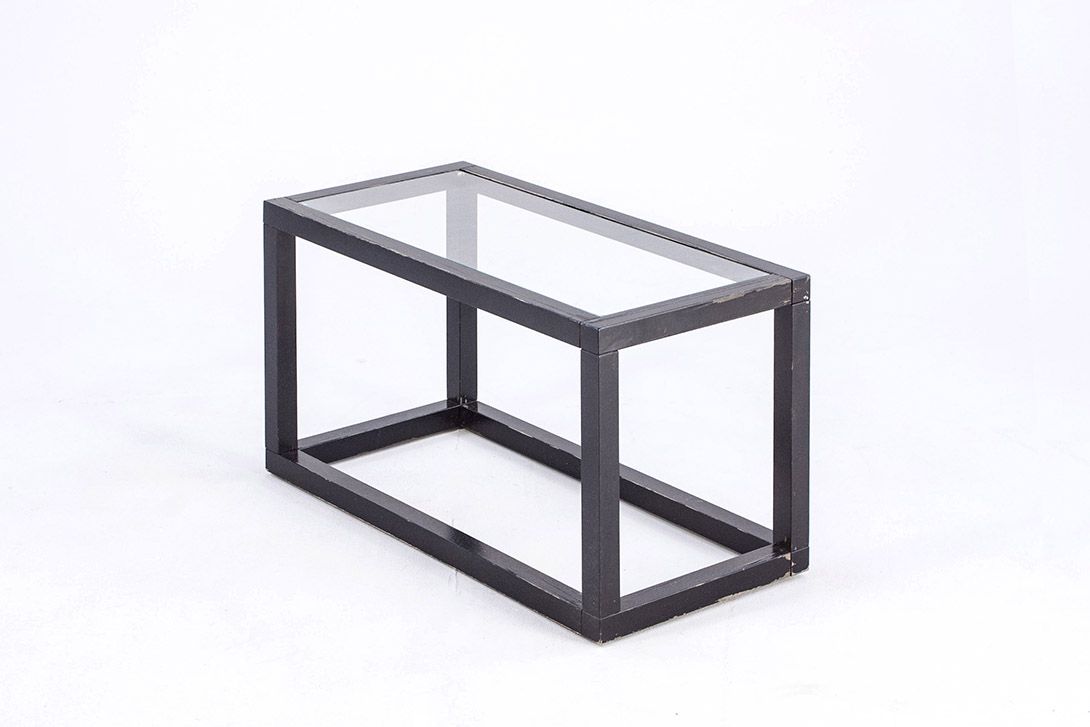 Foto Modular Coffee Table Glass and Wood Part C h36x64x32