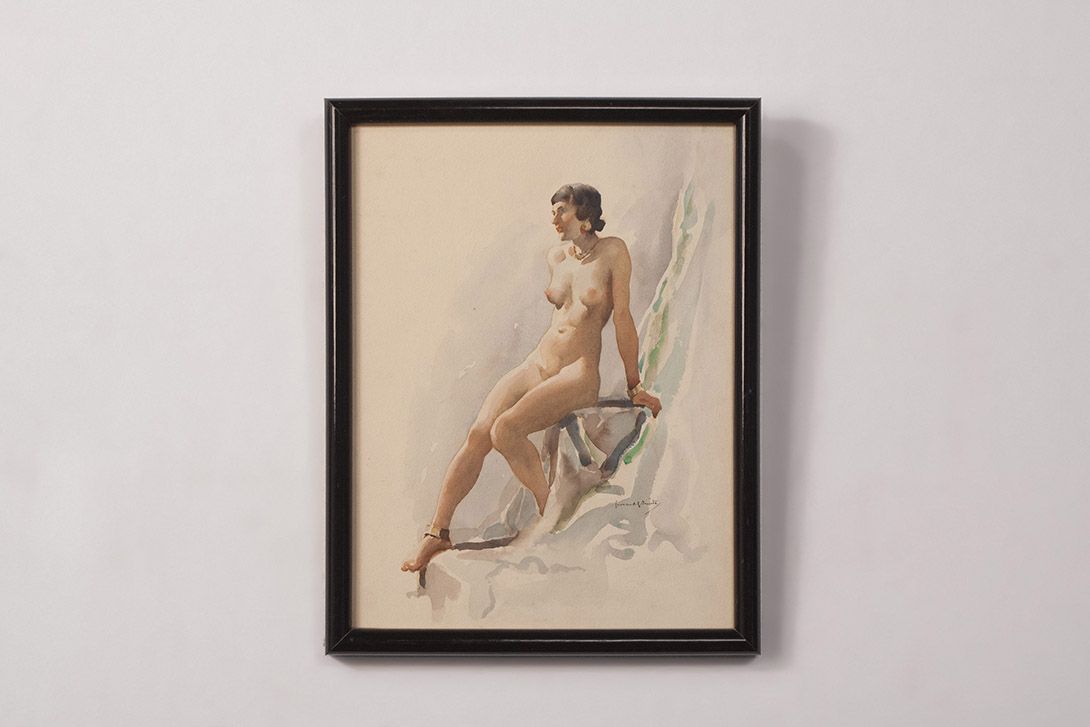 Foto Watercolor of a Bondage Woman 1920 h36x29 20C2