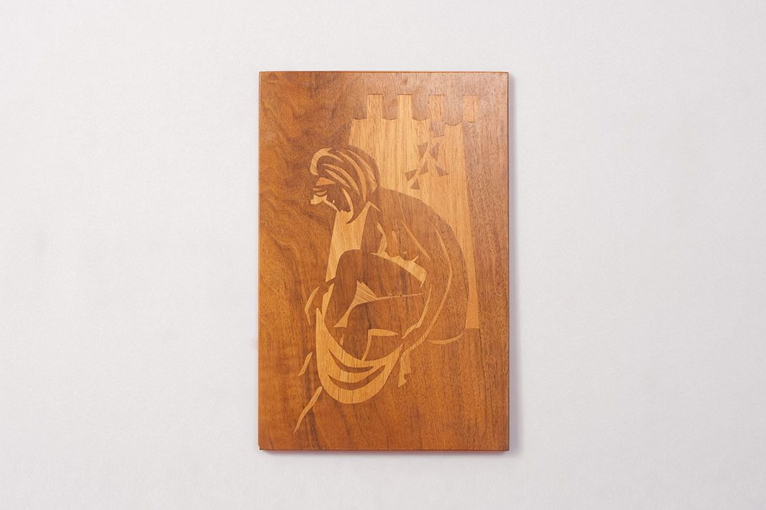 Foto Inlaid Wood Picture Woman 3 h36x25 20A3