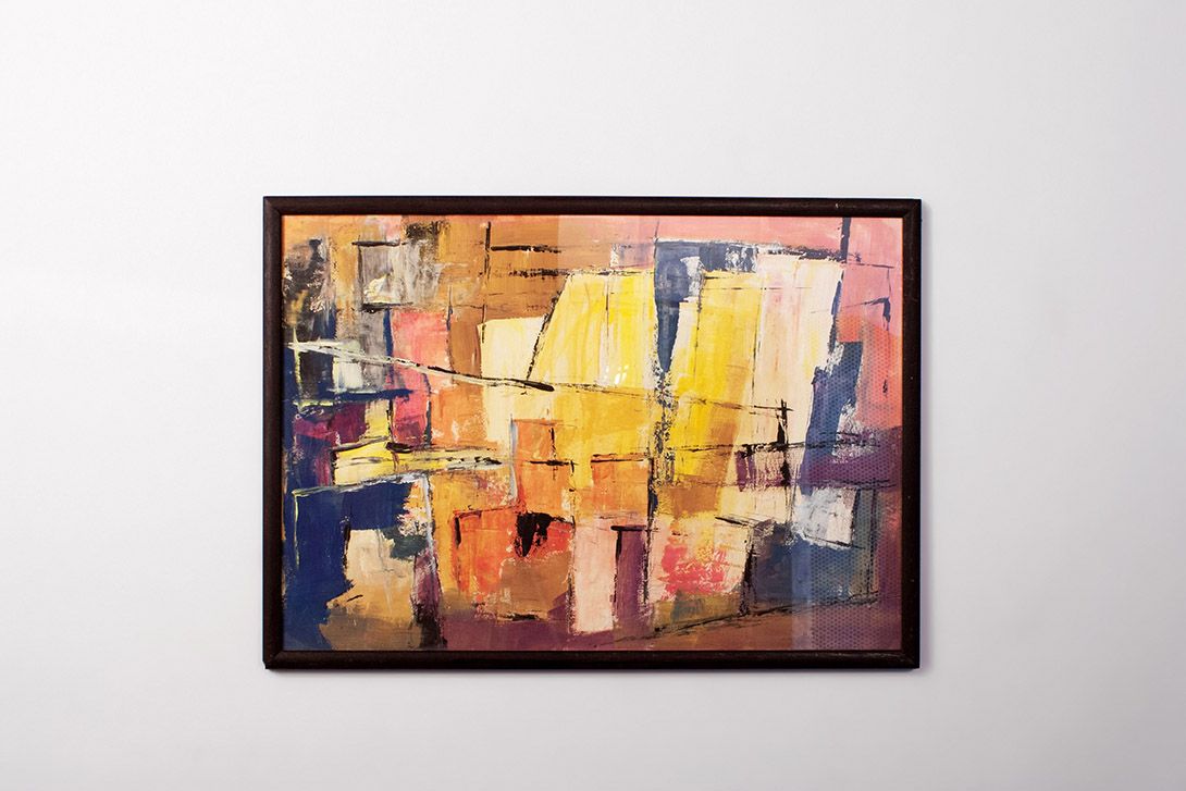 Foto Colorful Abstract Painting Germany 1957 h54x74 30A9