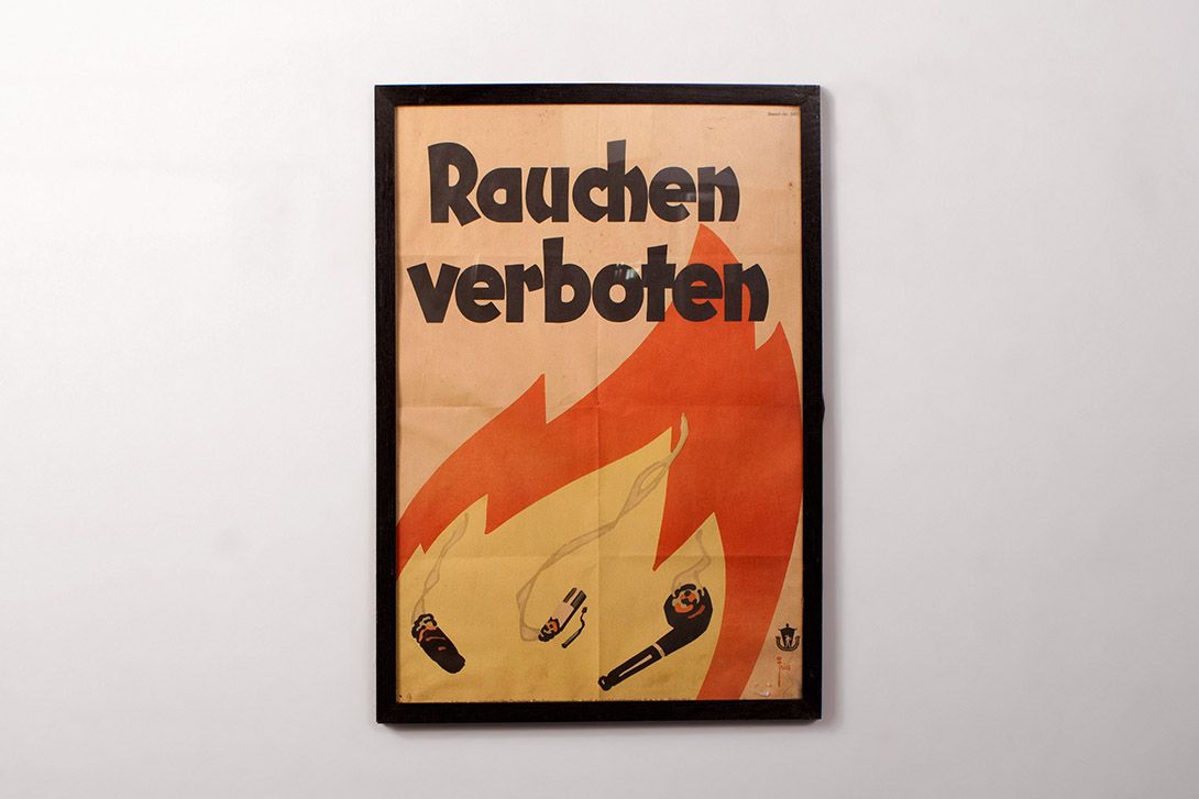 Foto Rauchen Verboten Poster GDR h103x86 22E9