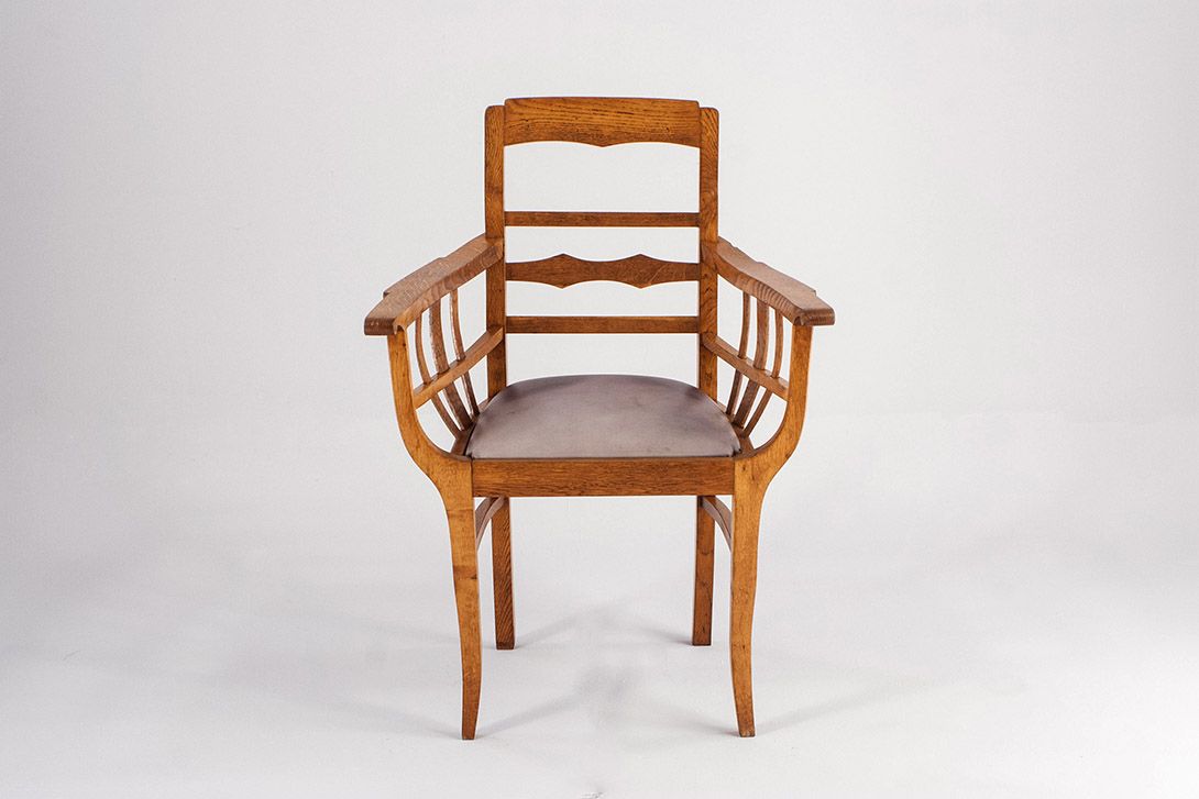 Foto Wooden Armchair Neue Sachlichkeit Berlin 1912