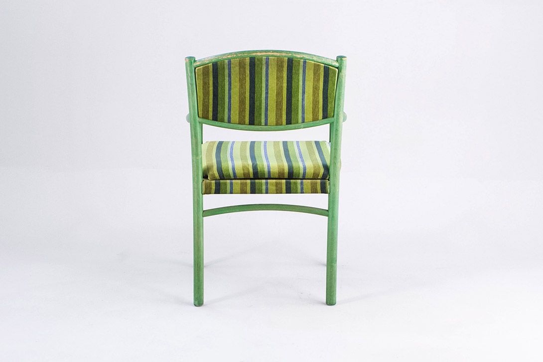 Foto Green Striped Armchair