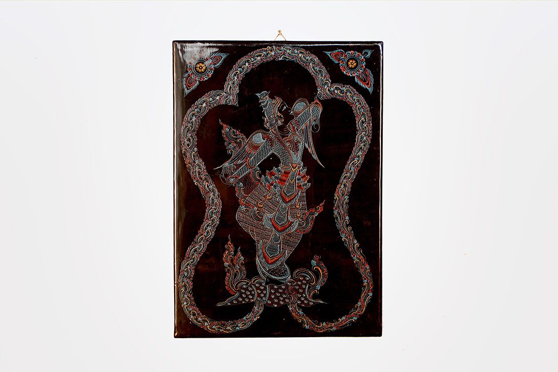 Foto Balinese Wood Picture of a God h23x33 27B17