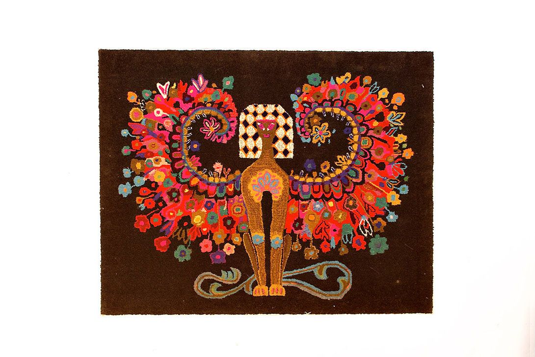 Foto Colorful Tapestry of an Egyptian Spynx Artist Collection Schwabing h90x113 30D3