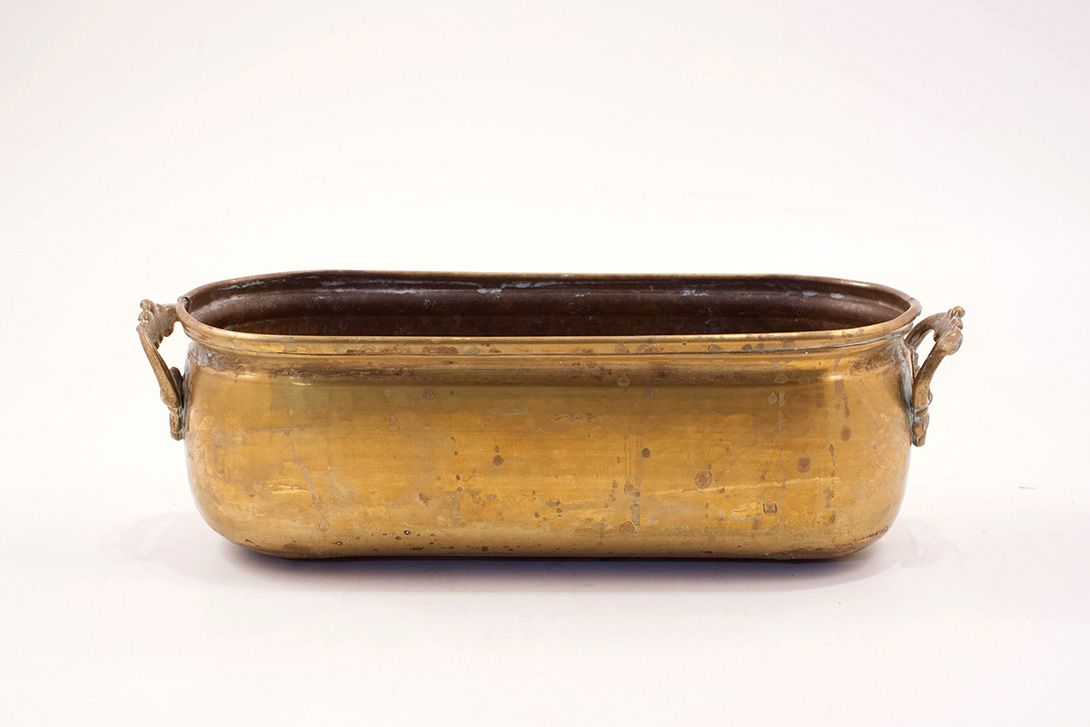 Foto Long Copper Pot h11x37x14