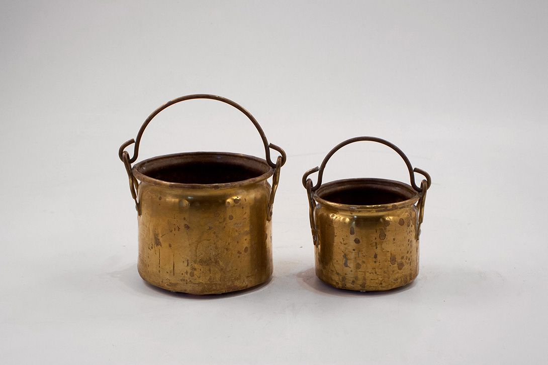 Foto Copper Bucket Set with Handle h19x14
