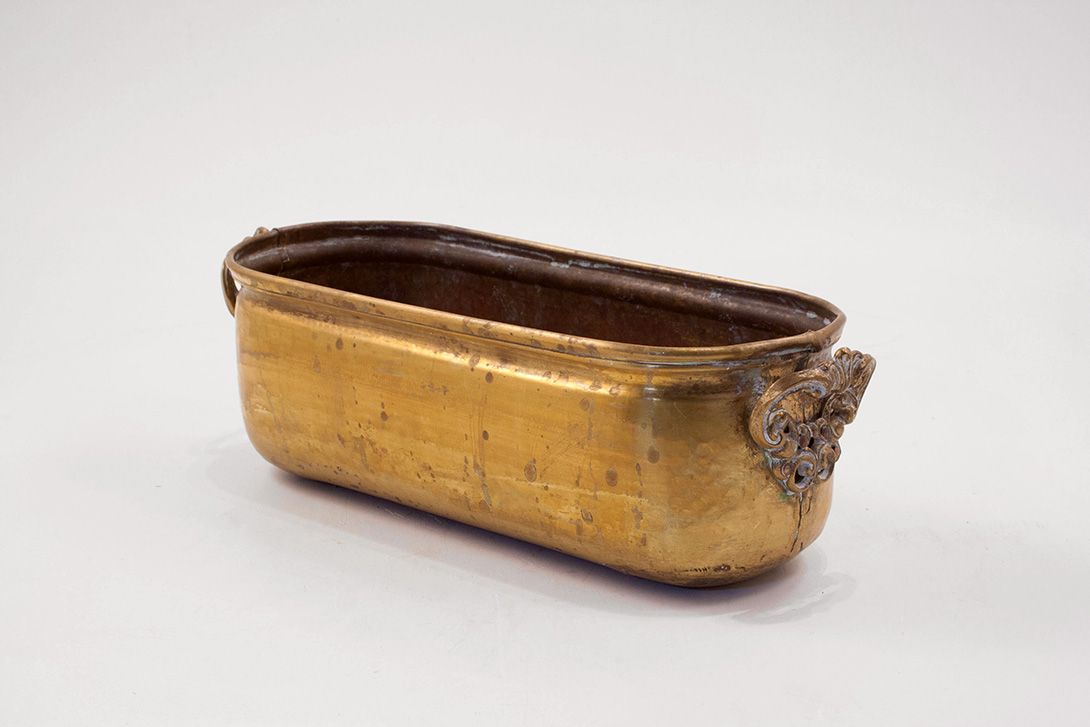Foto Long Copper Pot h11x37x14