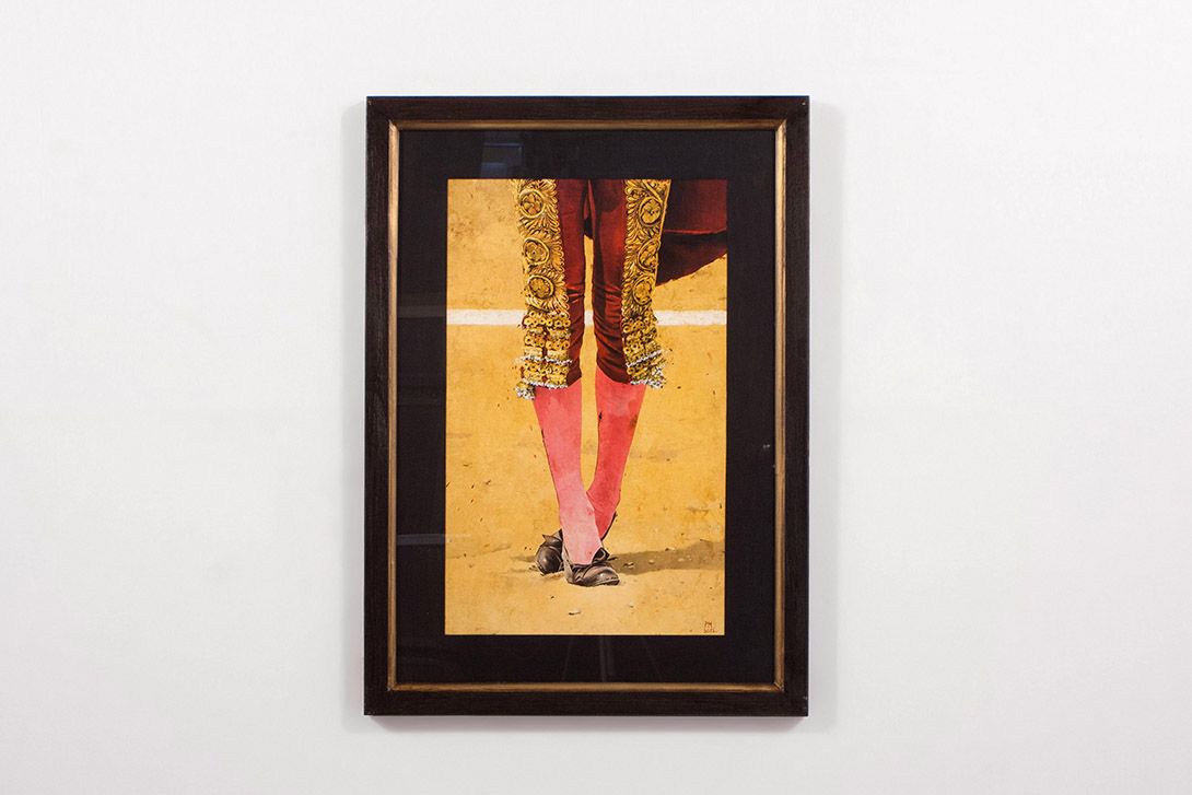 Foto Painting of a Bullfighters  Legs h84x60 14D12